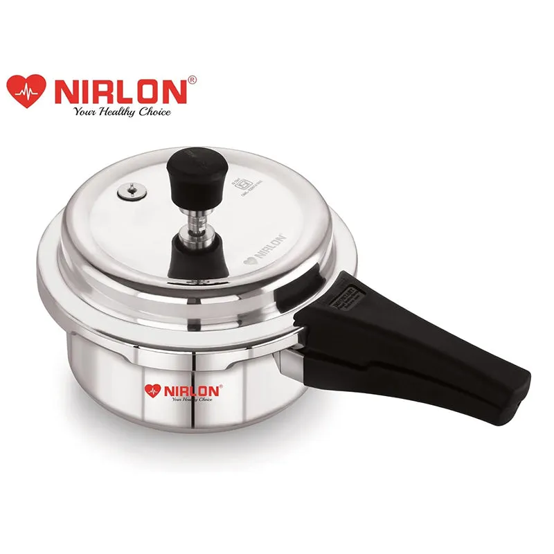 Nirlon Steel Pressure Cooker - 2000 mL/ 9 Inches media 5