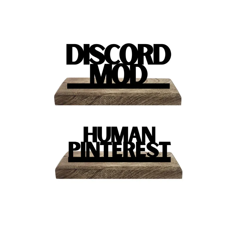 Discord Mod Typography Showpiece - Set Of Two media 4