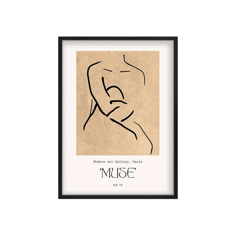 Inward Calm Canvas Wall Painting With Black Frame media 3