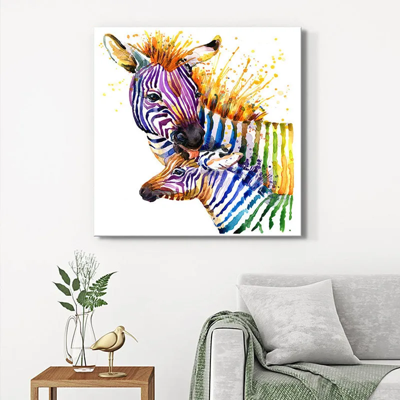 Wildlife Zebra Wall Painting media 1