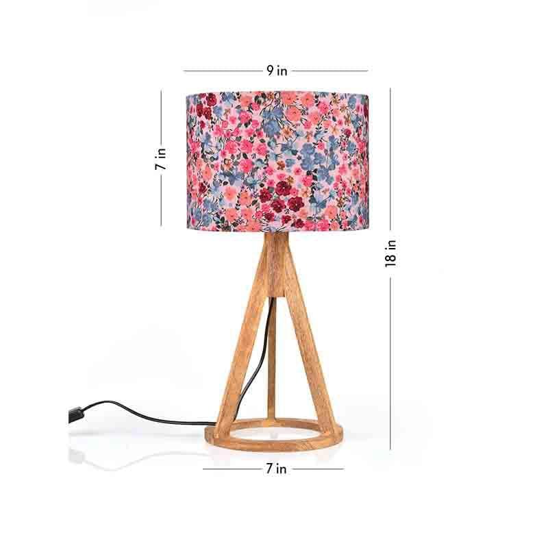 Stamped Wooden Table Lamp - Multicolor media 6