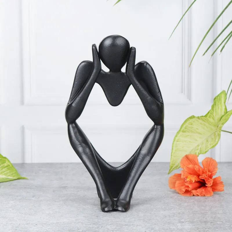 Echo Of Silence Aluminium Showpiece - Black media 1