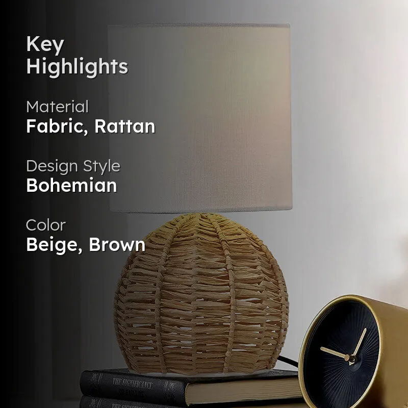 Palladian Raffia Fabric Table Lamp media 2