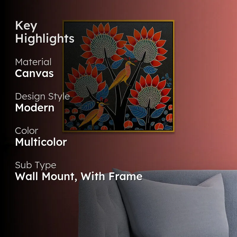 Flowers Of Trance Canvas Wall Art With Frame media 2