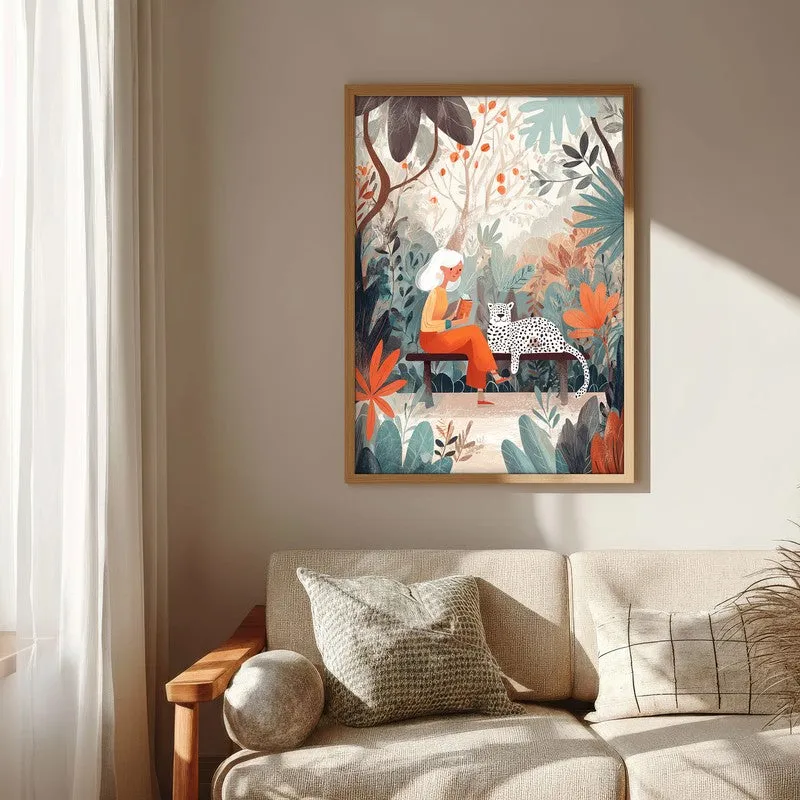 TropicTales Canvas Wall Painting - Brown Frame media 6