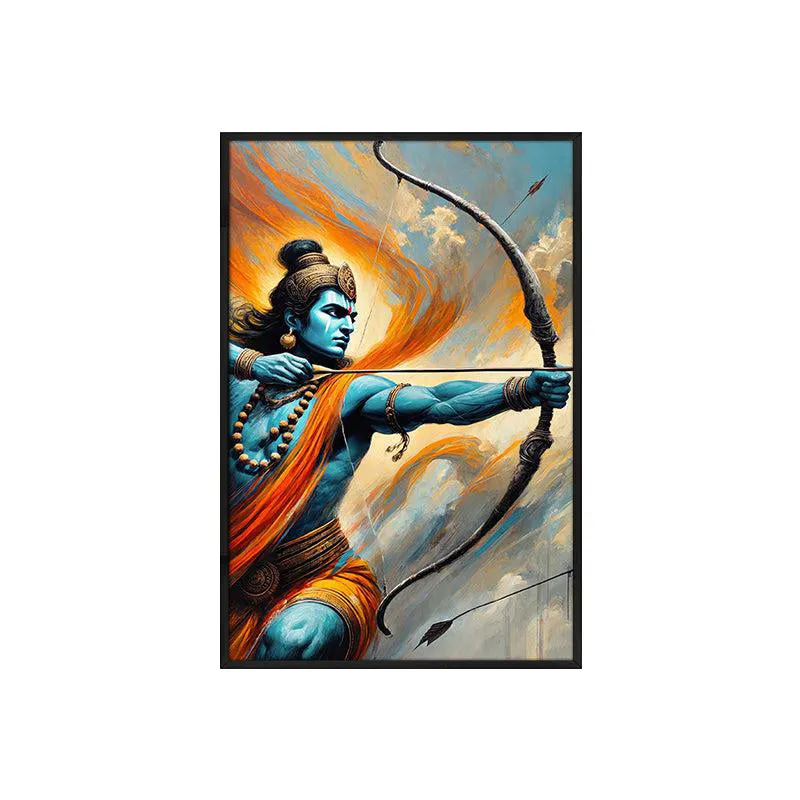 The Divine Archer Wall Painting With Frame media 4