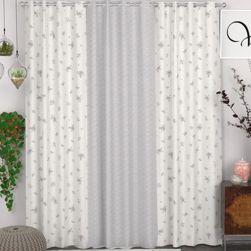 Blossom Glow Elegance Curtains - Set of Three media 3