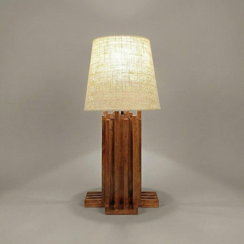Isar Jute Table Lamp - Brown,White media 5
