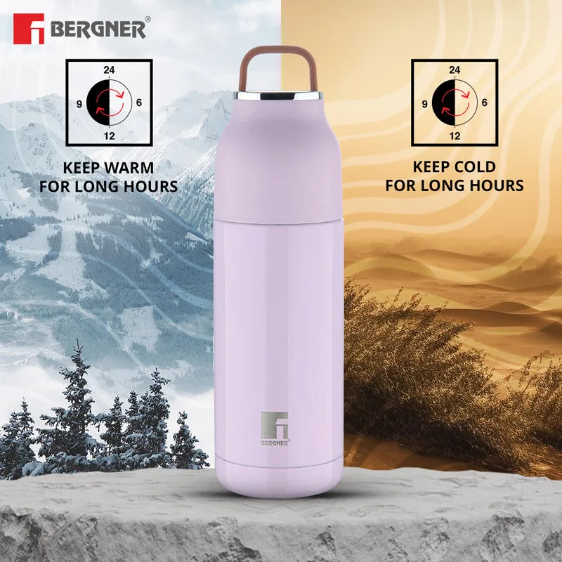 Bergner Walking Aquazest Thermosteel Hot And Cold Flask (Purple) - 350 mL media 3