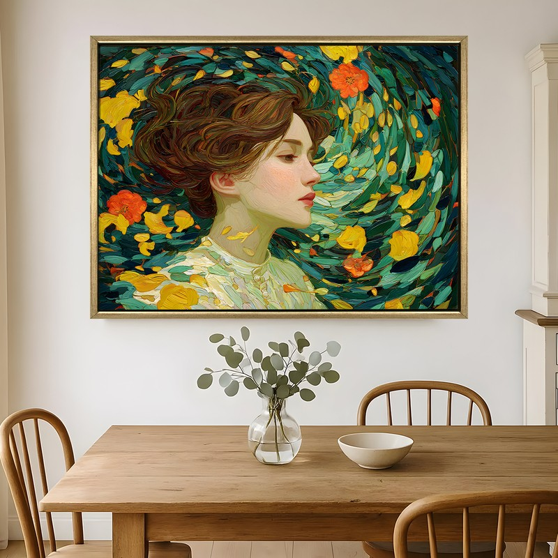 Petal Dreamer Canvas Wall Painting With Frame
