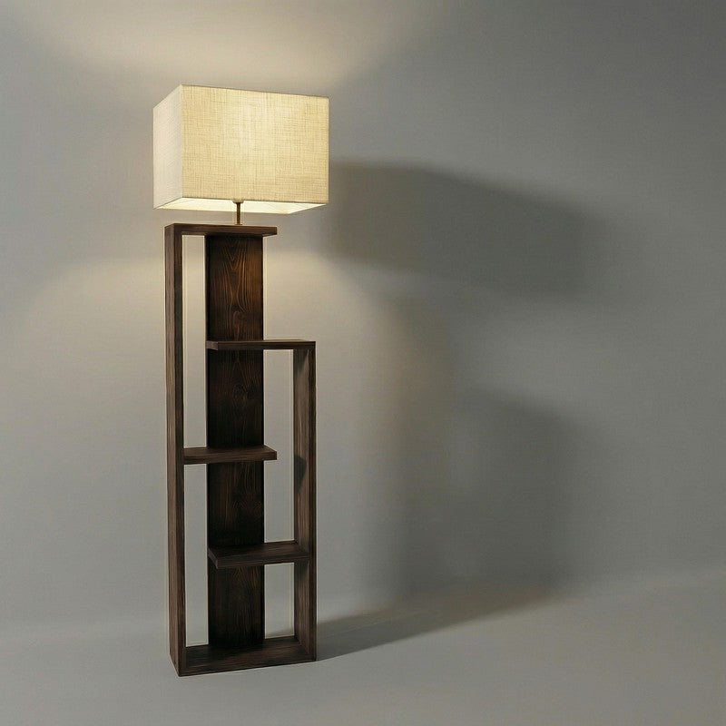 BareGlow Wooden Floor Lamp - Brown media 7