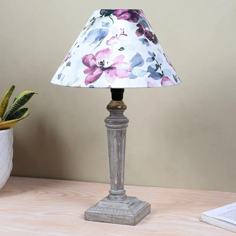 Lumikko Vale Printed Mango Wood Table Lamp - Multicolor media 2