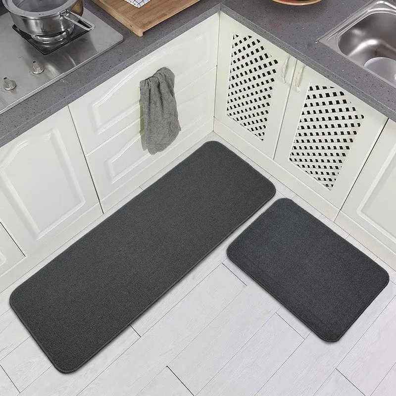 SimpleSoft Kitchen Floor Mats (Black) - Set of Two media 1