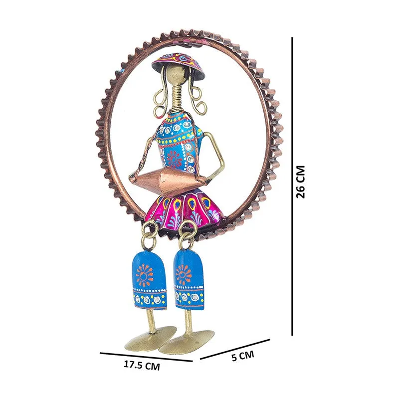 Doll Dhol Handcrafted Metal Wall Accent media 8