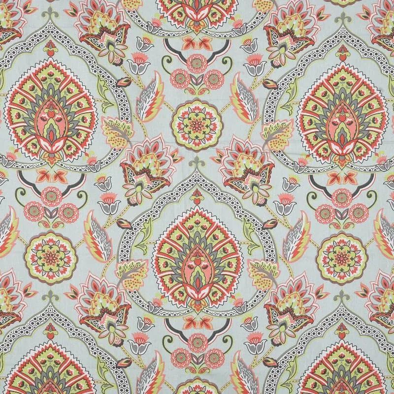 Serene Soft Floral Cotton Bedsheet (Brown,Grey) - 210 TC media 5