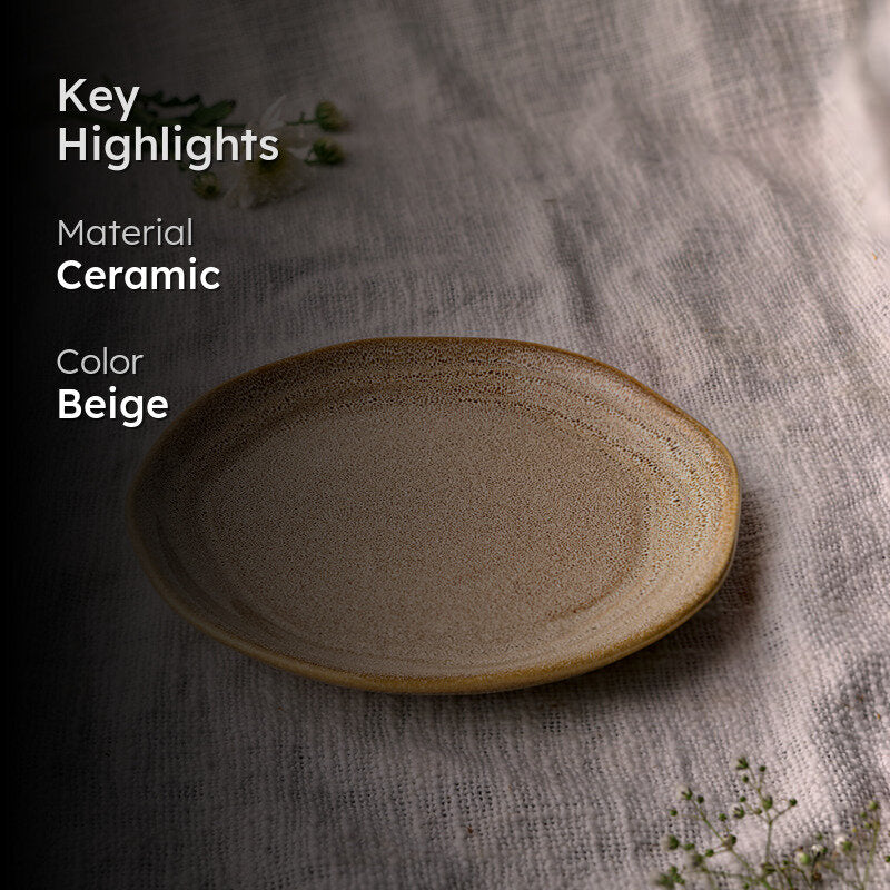 Cüraa  By YFL Home Rustic Facet & Flow Quarter Plate media 2