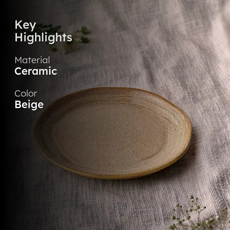 Cüraa  By YFL Home Rustic Facet & Flow Quarter Plate media 2