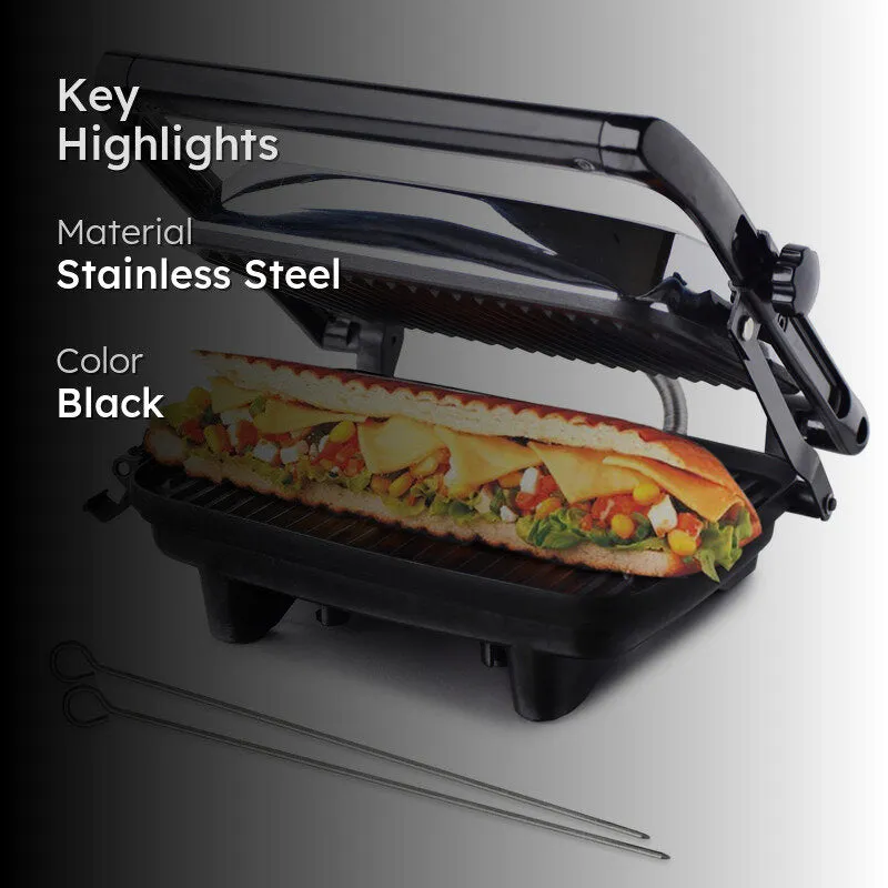 Hamilton Beach Panini Maker with Skewers - 1400 W media 2