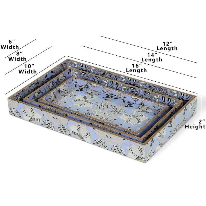 Petal Party Tray - Set Of Three media 5