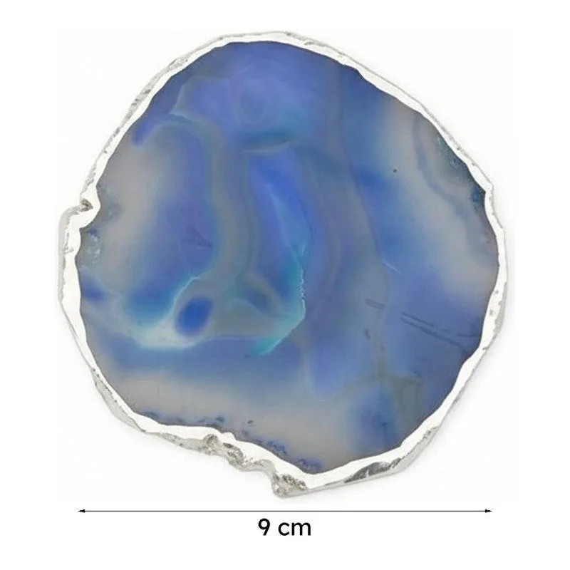 Vesto Brazilian Agate Coaster (Blue) - Set Of Four media 7