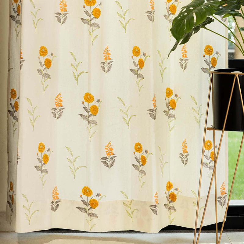 Urban Space Ivyra Curtain (Yellow) - Set Of Two media 4