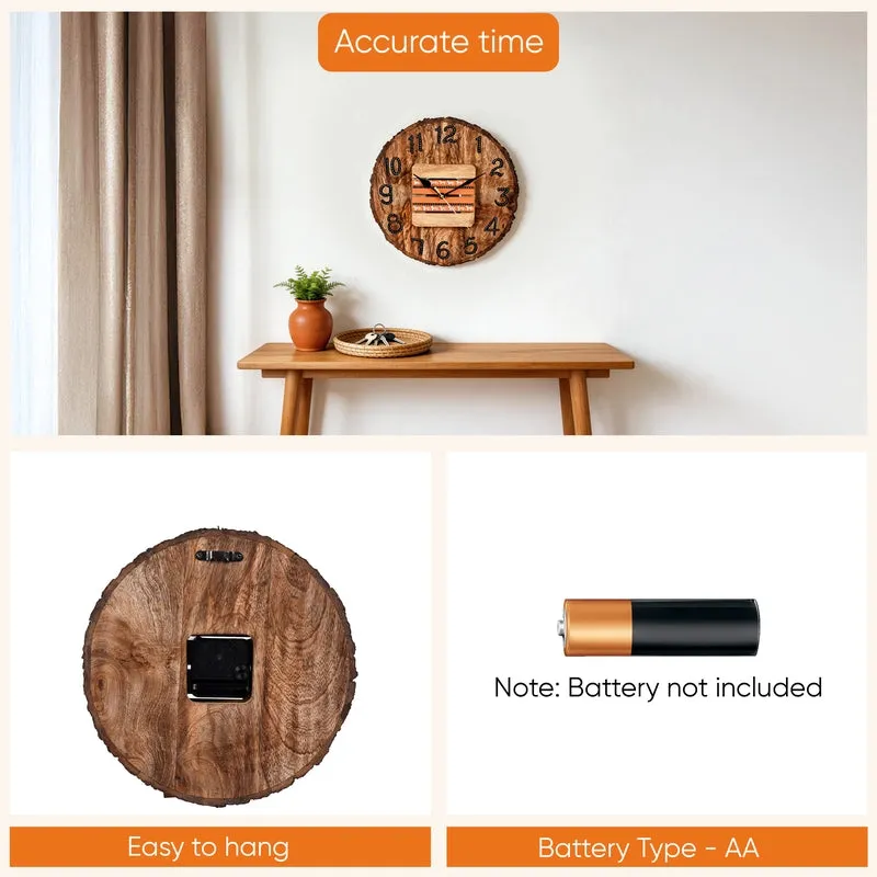 Imava Handcrafted Wooden  Wall Clock media 8