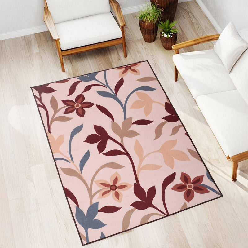 Earthy Flora Anti-Skid Nylon Carpet media 3