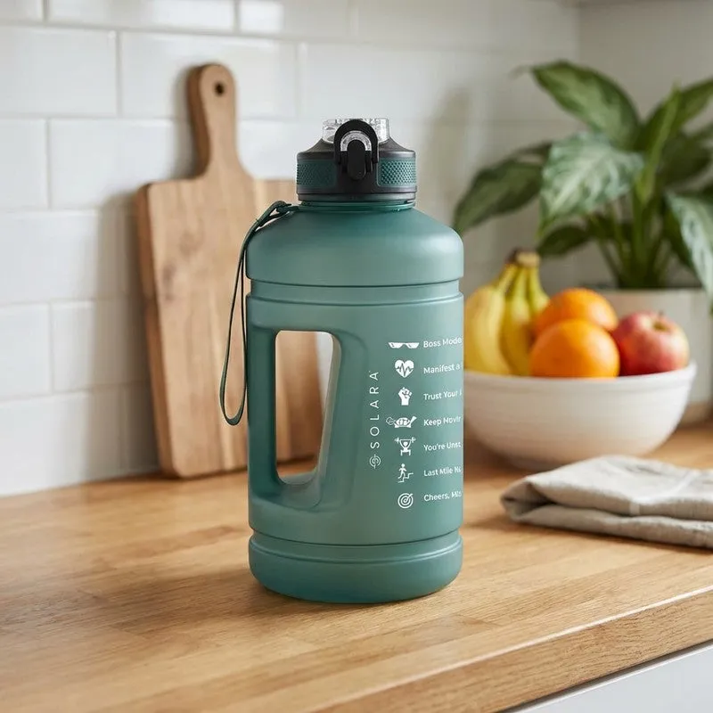Solara Plaino Plastic Water Bottle (2200 mL) - Green media 1