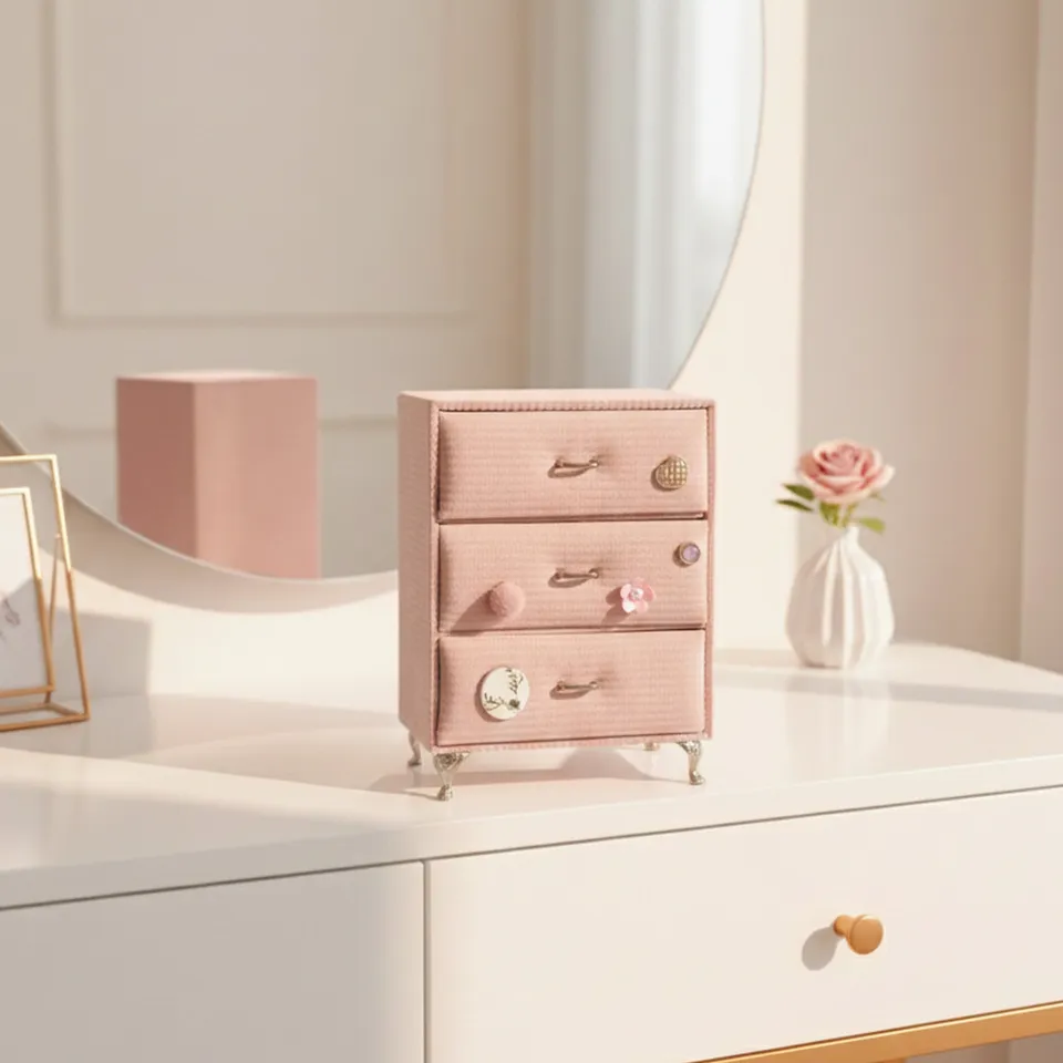 Luxe Caddy Desk Organiser - Pink media 9