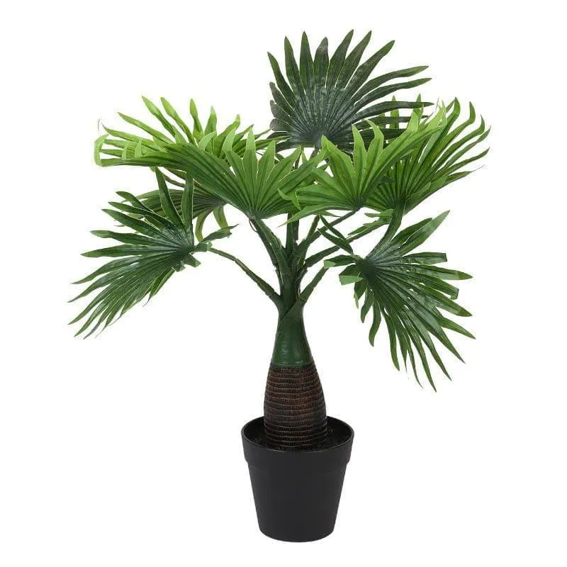 Faux Palm Bonsai In Cone Pot - 40 cms media 4