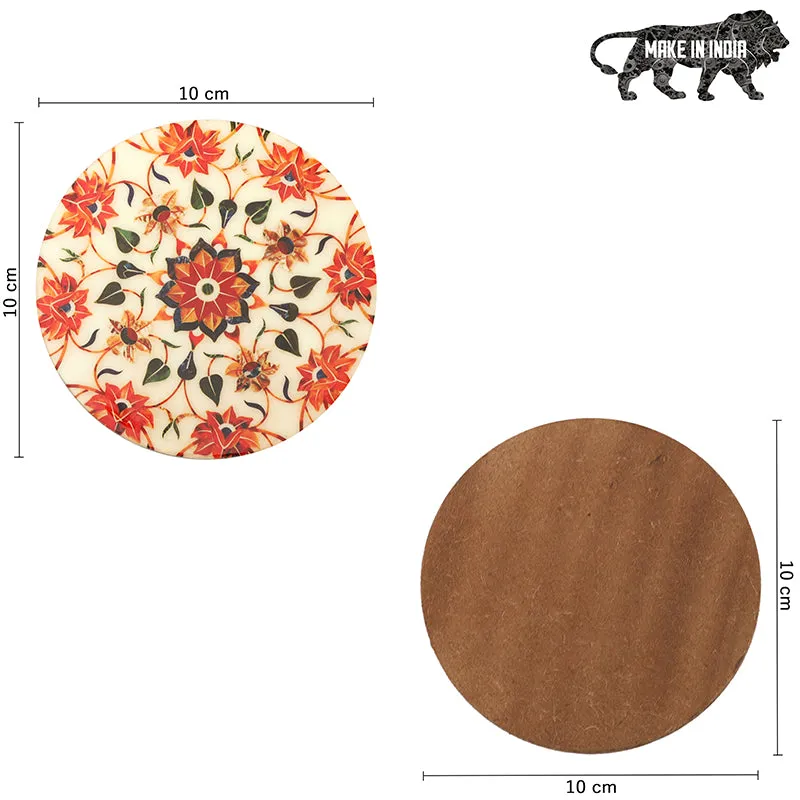 Floral Mandala Coaster - Seven Piece Set media 6