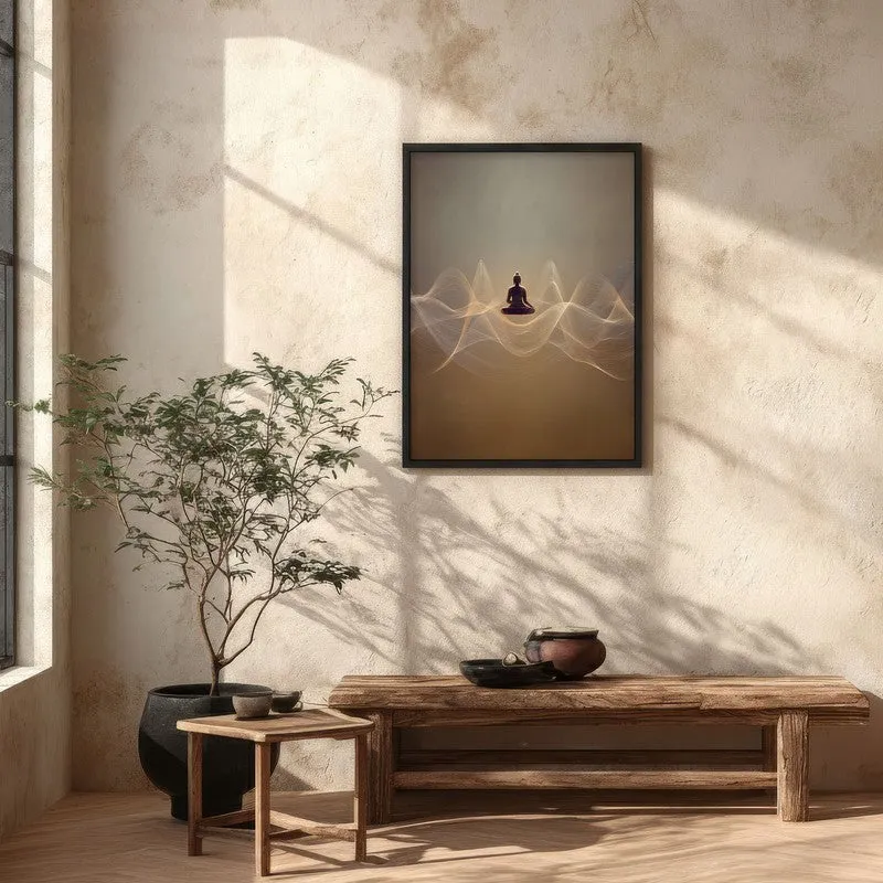 Buddha In Tranquil Harmony II Archival Paper Wall Painting With Black Frame media 5