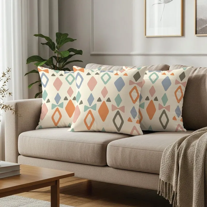 Urban Space Avenza Multicolor Cotton Cushion Cover Set - Set of Three media 1