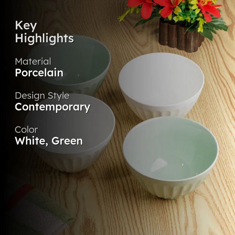 Fluted Charm Serving Bowl(810 mL) - Set Of Four media 2