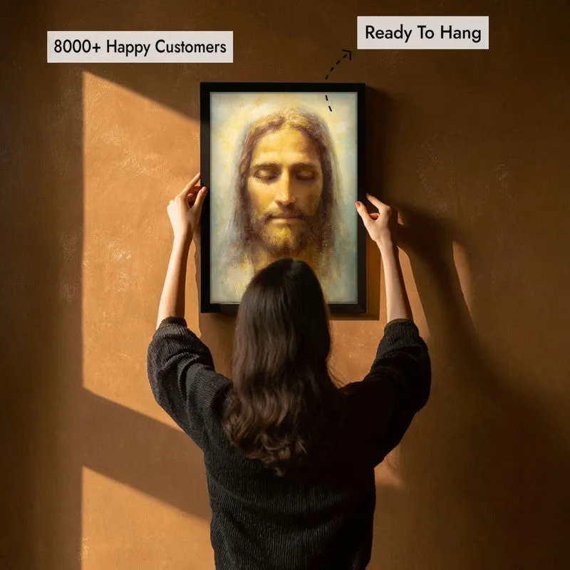 Anointed Beauty Archival Paper Wall Painting With Black Frame media 5