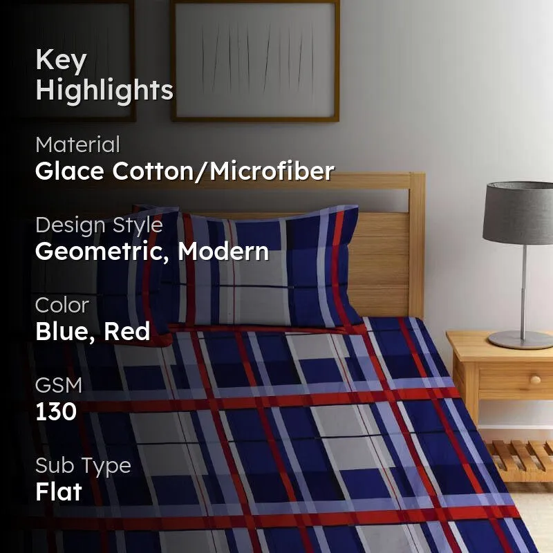 Mirabelle Printed Microfiber Bedsheet - 130 GSM media 2
