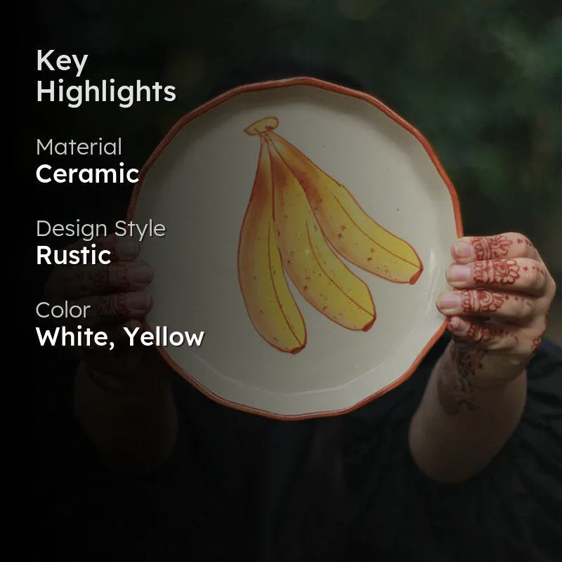 Ba-Banana Ceramic Quarter Plate - 2
