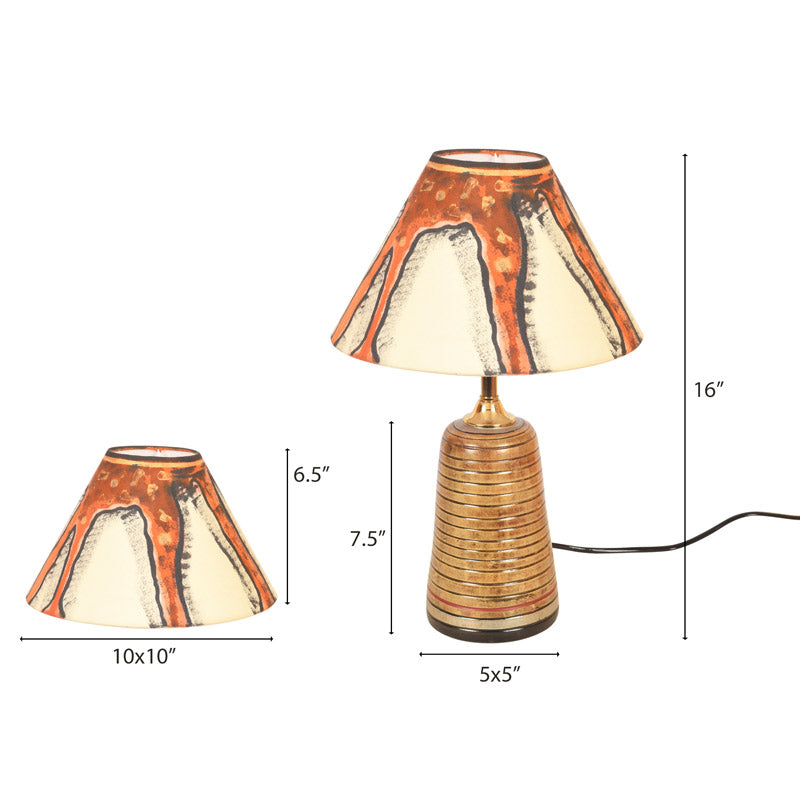 Kanta Terracotta Table Lamp - Multicolor media 7