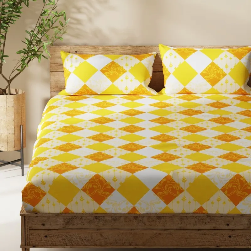 Bralin Bedsheet (Yellow) - 115 GSM media 4