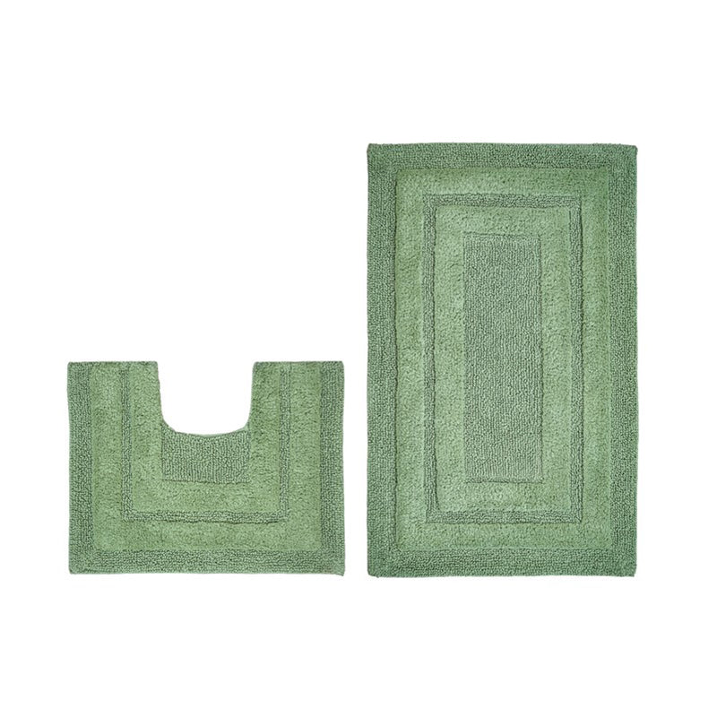 Aqualoom Anti skid Bath Mat (Green) - Set Of Two media 4