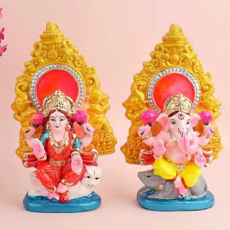 Harmony Lakshmi Ganesha Idol Set media 1