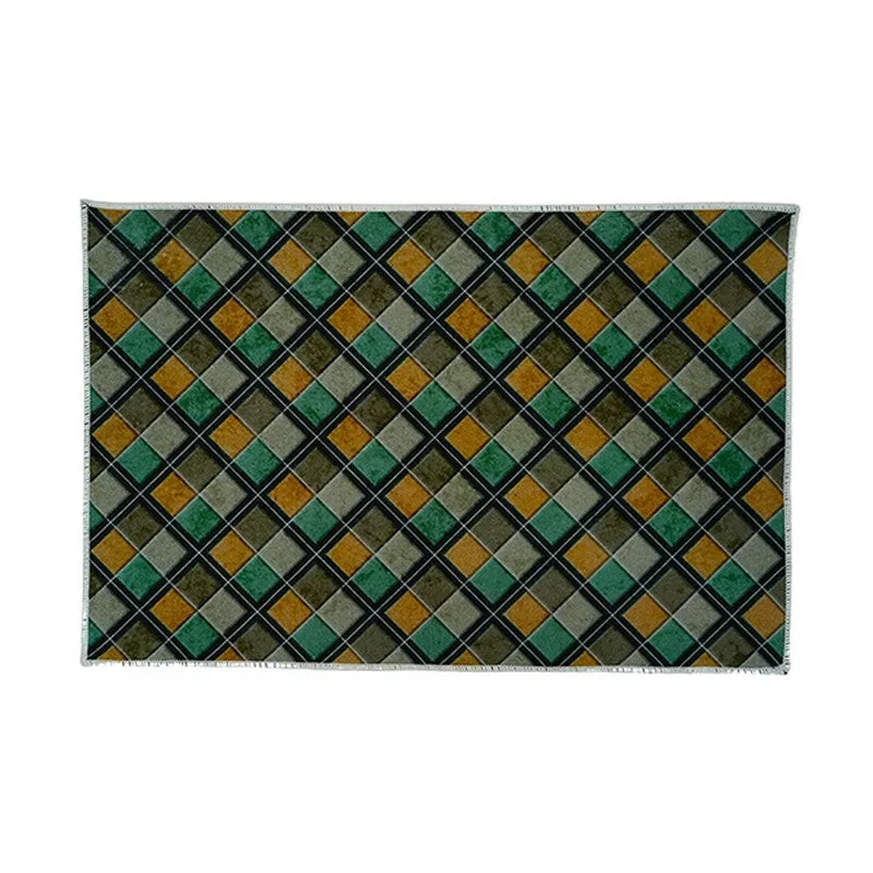 CleanLines Polyester Kitchen Floor Mats (Green,Black) - Set of Two media 7