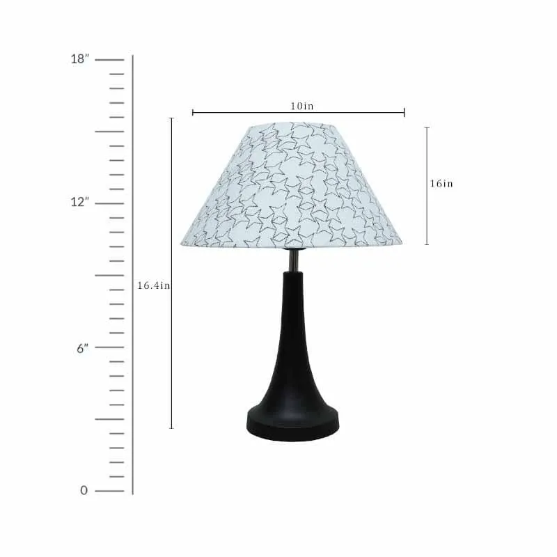 Danica Fabric Table Lamp - White,Black media 7