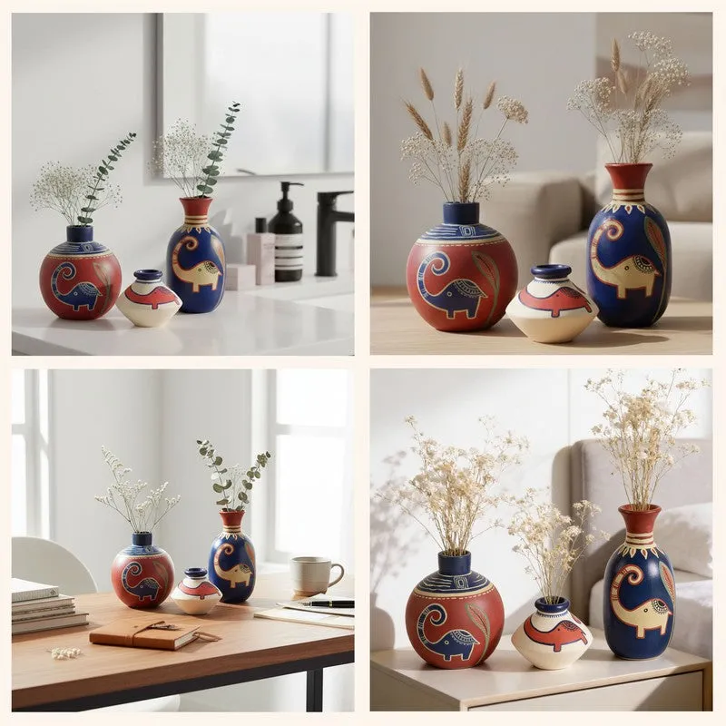 Rebo Elephant Vase - Set Of Three media 8