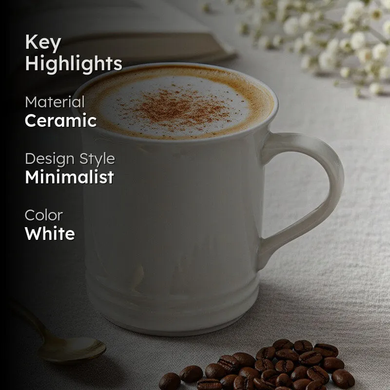 Brew Ceramic Coffee Mug (450 mL) - White media 2