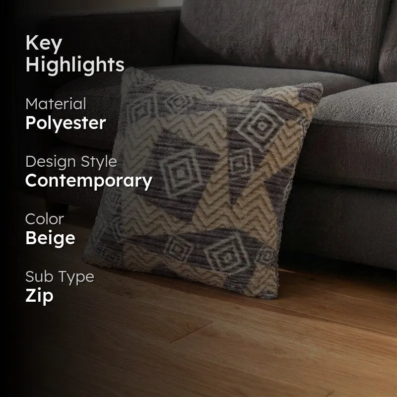 SquareDrift Cushion Cover - Beige media 2
