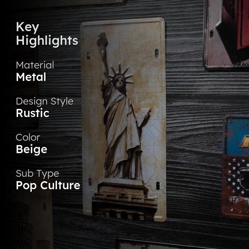 Statue Of Liberty Metal Wall Accent media 2