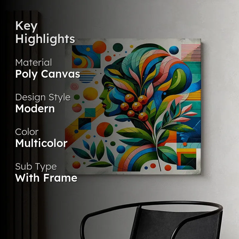 Geometrics in Bloom Wall Painting media 2