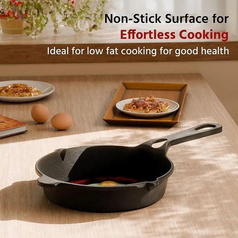 SizzleBloom Cast Iron Frying Pan - 1000 mL media 6
