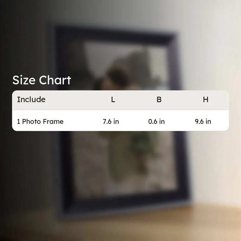 Elegant Vintage Style PVC Photo Frame - Black media 11
